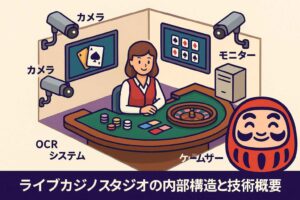 ライブカジノスタジオの内部構造と技術概要