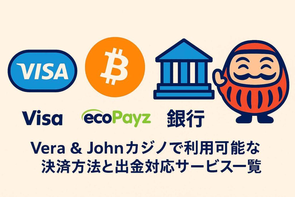 Vera & Johnカジノで利用可能な決済方法と出金対応サービス一覧
