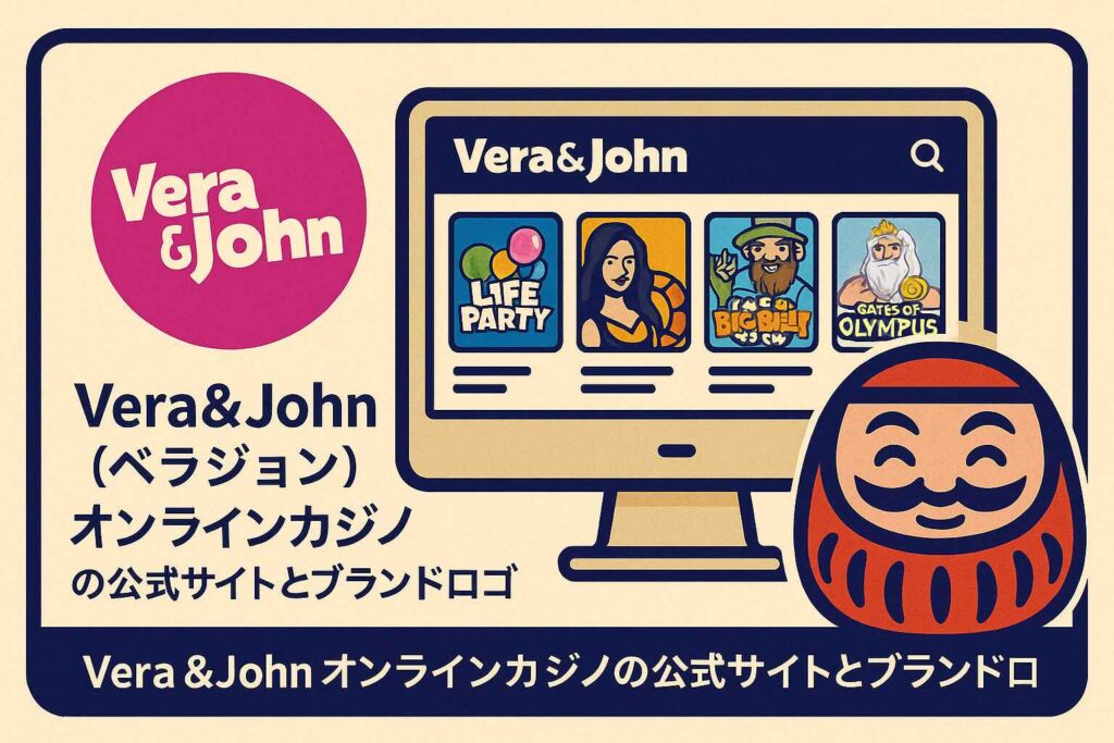 Vera & John(ベラジョン)オンラインカジノの公式サイトとブランドロゴ
