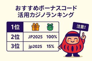 おすすめボーナスコード活用カジノランキング（Stake / Gamdom / Shuffle）