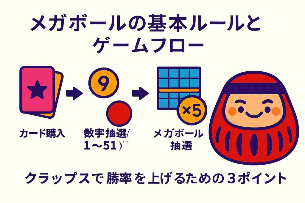 メガボールの遊び方を流れで解説した図解