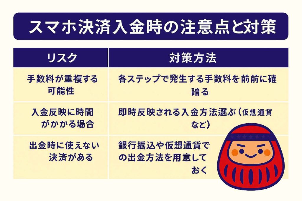 スマホ決済でオンラインカジノに入金する際の注意点とリスク対策